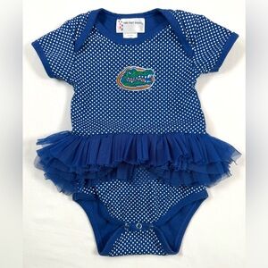 TWO FEET AHEAD Baby Girl UF Florida Gators Tutu Creeper Onesie 18m Game‎ Day